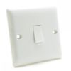 BG Electrical 813 Nexus White 1 Gang Intermediate Plateswitch 10A