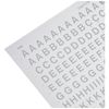 White Letters Transfers - 6 mm - 1 Sheet