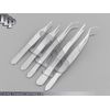 5 Utility Tweezers Serrated Tips & Grip General Pliers Toolmakers, Mechanics 