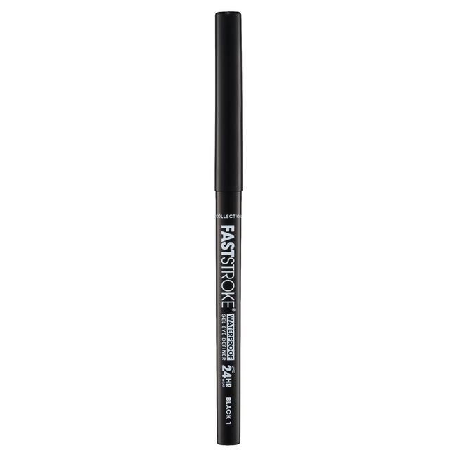 Collection Fast Stroke Waterproof Gel Eye Definer, Smudge-Proof, Long Wearing, Black