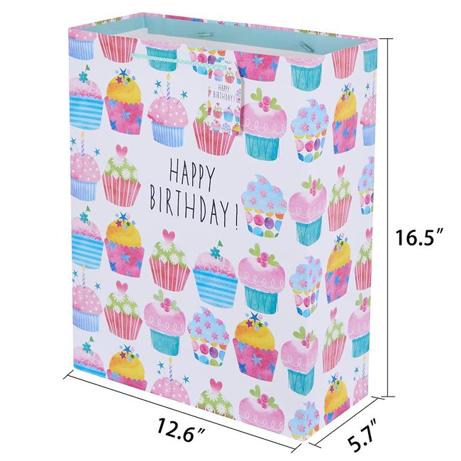 16.5 Extra Large Gift Bags for Birthday Party with Tissue Paper(2