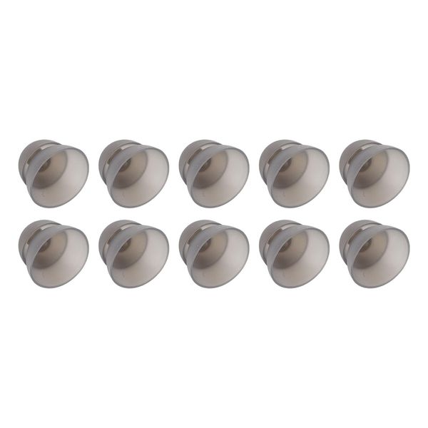 Agatige 10Pcs Hearing Aid Domes, 12mm Double Layer Soft Silicone Earbud Removable Anti Static Earplug Domes Replacement Resound Accessories for Seniors(Black)