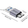Type C Gen2 Adapter,USB C to Miccro-B Adapter,USB External Hard Drive Adapter,Mobile Hard Disk Data Cable Adapter for HDD, Laptop, Computer