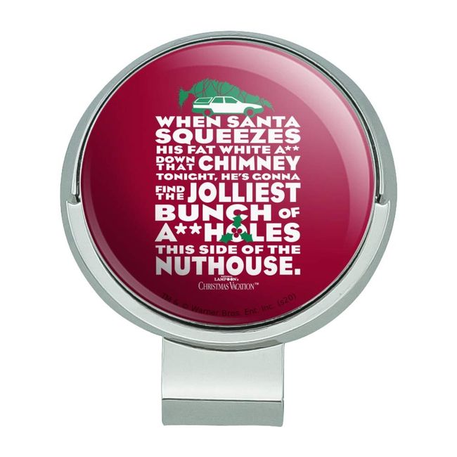 GRAPHICS & MORE National Lampoon's Christmas Vacation Jolliest Bunch Golf Hat Clip with Magnetic Ball Marker