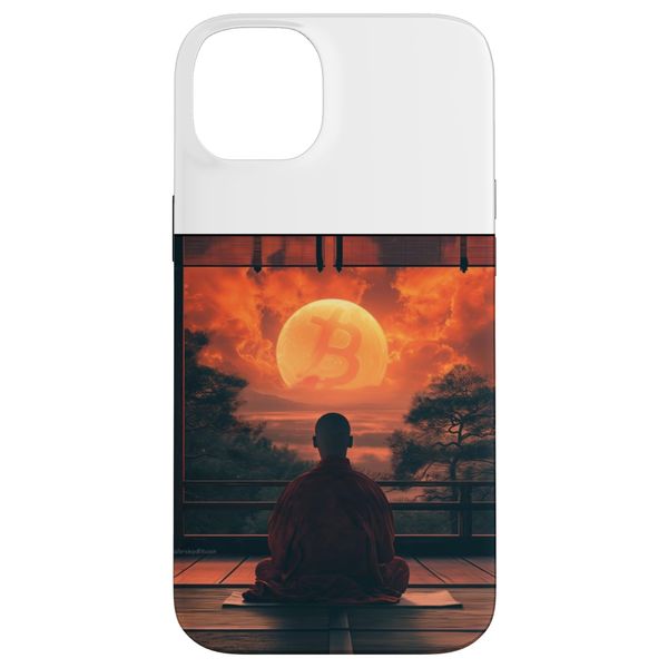Bitcoin Buddhism Religion Monk Rest Peace Case for iPhone 14 Plus