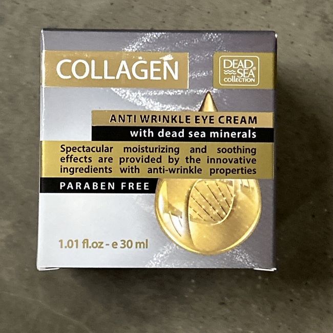 DEAD SEA COLLAGEN Anti Wrinkle EYE CREAM w/ dead sea minerals PARABEN FREE