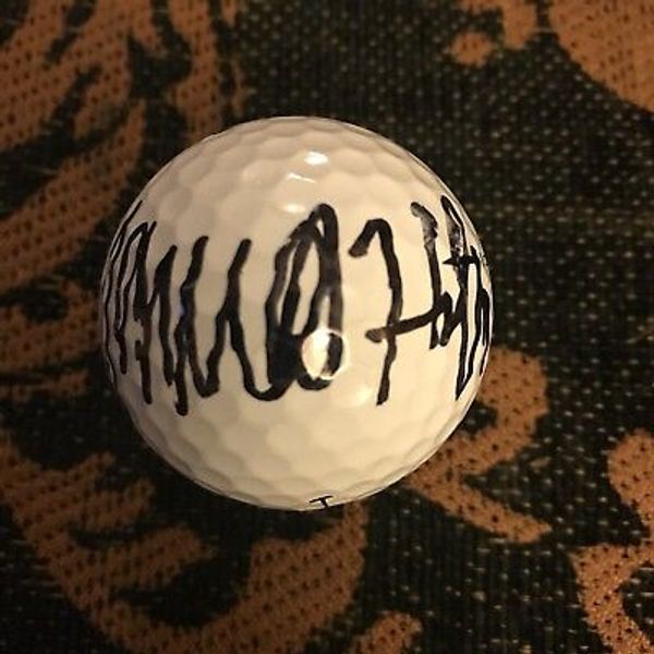 James Hahn Signed Golf Ball Pga Tour Autographed