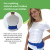 Nature Creation Microwaveable Herbal Heating Pad for Lower Back & Abdomen - Reusable Hot & Cold Pack for Comfort and Relaxation - Natural Heating Pad with Elastic Strap Blue Marble - 1 Pack
