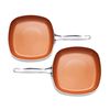 GOTHAM STEEL Tri-Ceramal 10.25" Square Shallow Pan