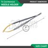 5 TC Castroviejo Micro Surgery STR + CVD Scissors Needle Holder Forceps German G