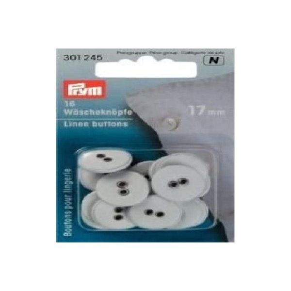 Prym Buttons, White, 26'' 17 mm