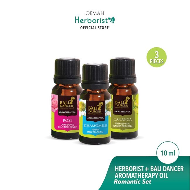 Bali Dancer Aromatherapy Essential Oil Romantic Set 10ml - Paket 3 Pcs
