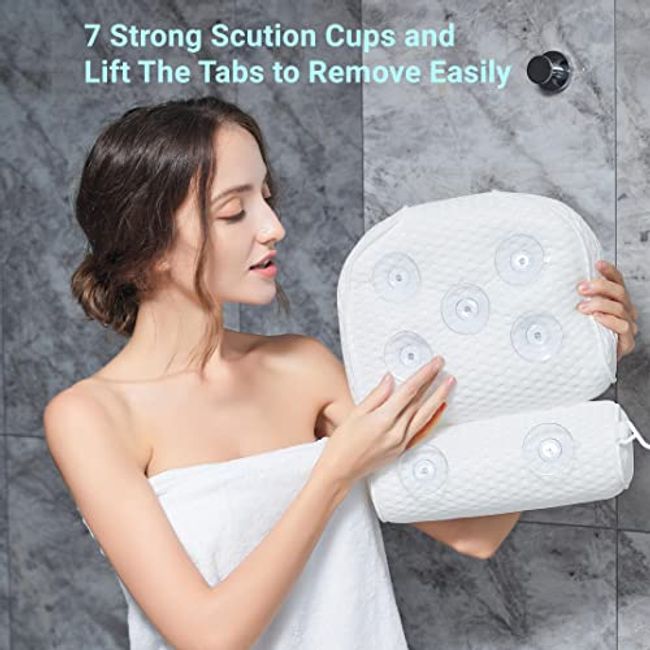 Waterproof Bathtub Massage Pillow - With Suction Cup Anti-skid