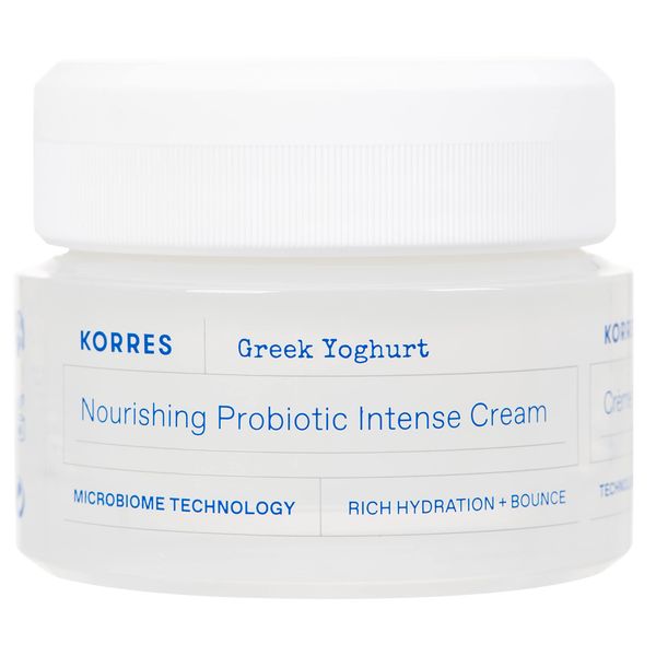 KORRES GREEK YOGHURT Intensiv nährende probiotische Feuchtigkeitscreme - trockene Haut für das Gesicht, dermatologisch getestet, 40 ml