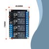 Innfeeltech 2pcs DC 12V Relay Module 4 Channel Relay with Optocoupler High or Low Level Trigger Expansion Board