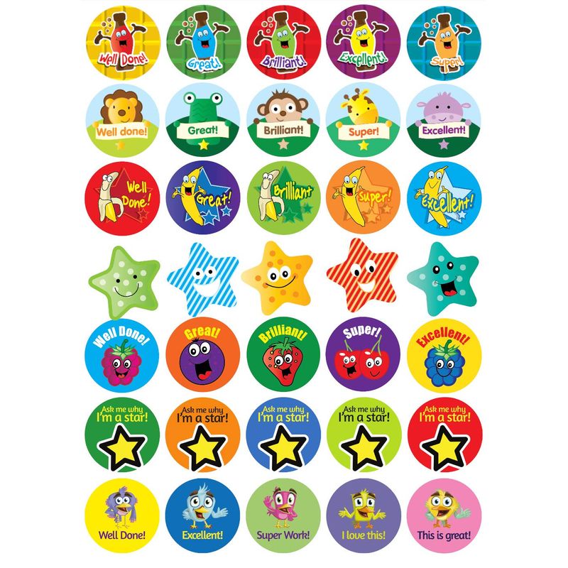 SuperStickers Scratch 'n' Sniff Smelly Reward Stickers - Bumper Pack of ...