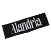 Glittery Stretch Headband with Personalized Name & Customizable Colors - Turquoise Black