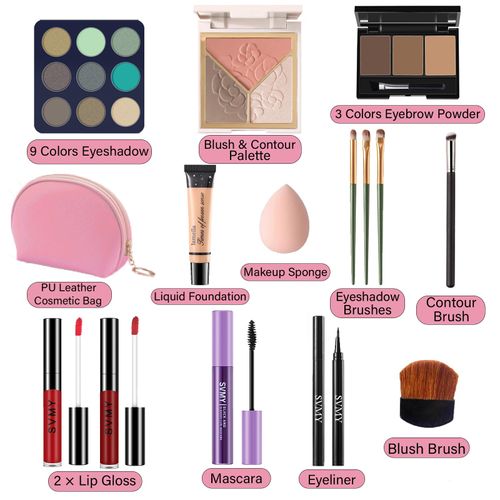 Makeup Set for Women, Makeup Kit for Beginners & Professionals, Makeup Set for Teens & Adults, Make up Gift, Eyeshadow Palette, Face & Eye Make up