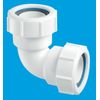 McAlpine MS4 Multifit 90 Degree Waste Pipe Multi Fit Compression Fitting Bend Joint 32mm Equivalent 1¼"