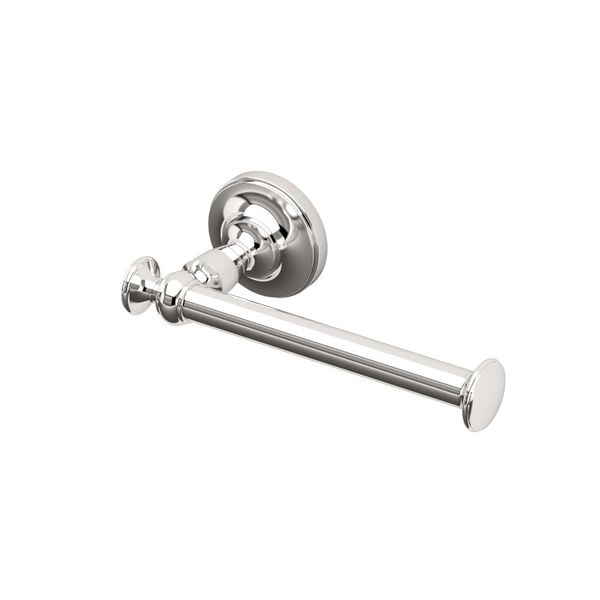 Gatco 4123 Tavern Wall Mounted Euro Style Toilet Paper Holder, Polished Nickel