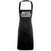 Flox Creative Full Length Black Apron Brows Speak Louder Words