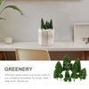 VORCOOL 22pcs Green Mini Tree Set Scenery Architectural Landscape Model Trees