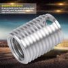 Akozon Thread Repair Insert, 10pcs 308 Type 3-hole SUS303 Stainless Steel Self-tapping Screw Thread Inserts (#4)