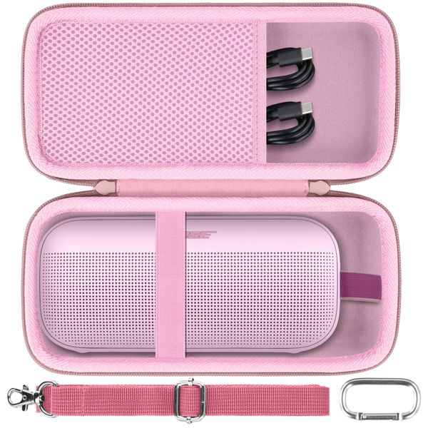 (Case Only) SoundLink Flex Portable Speaker (2nd Generation) soundlink Flex 2 Wireless Bluetooth Speaker Storage Case, Pink - co2CREA