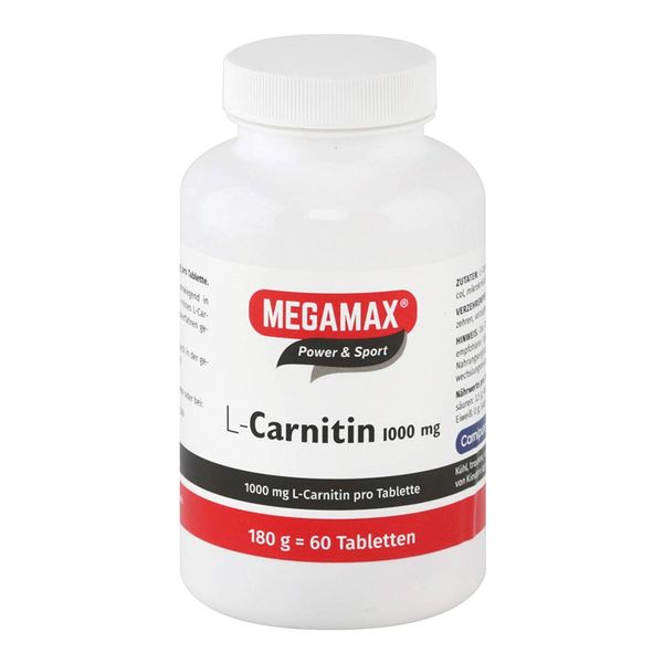 L-Carnitine 1000 mg Megamax Tablets Pack of 60
