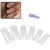500 x Clear French False Acrylic Artificial Nail Tips Makeup