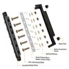 Power Distribution Block Bus Bar 6 x 3/8 Posts 10 x Screws Terminals Max