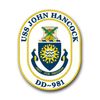 US Navy Ship USS John Hancock DD-981 Decal Sticker 3.8"