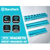 WORKPRO 3PC Magnetic Socket Organizer Set 1/4'' 3/8'' 1/2'' Metric Socket Holder