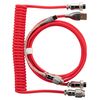 GRAPHT Lighting Coiled Cable USB TypeC-A (Red)