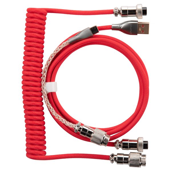 GRAPHT Lighting Coiled Cable USB TypeC-A (Red)