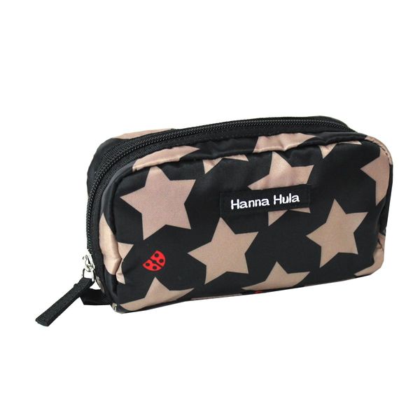 Single Zipper Pouch Rockstar Black