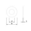 Washers 16x32 4pcs (HP) 84764 Iron: Uniqlo