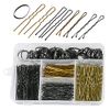 300 Pcs Bobby Pins & Hair Bands Set Including 100 Pcs Hair Bands & 200 U Shape Hair Pins Hair Clips with Storage Box Bobby Pins for Fine Hair Blonde Bobby Pins Hair Bobby Pins Bobby Pin