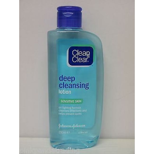 3 X CLEAN & CLEAR DEEP CLEANSING LOTION SENSITIVE SKIN OIL-FIGHTING FORMULA