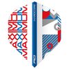 RED DRAGON Josh Payne Maximum Hardcore Stack White and Blue Dart Flights - 3 Sets Per Pack (9 Flights in Total)