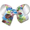 OV-2329M Medium Hair Bow Doc McStuffins over White