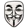Iron Patch Anonymous V for Vendetta Mask Face American Casual Embroidery Applique Patch