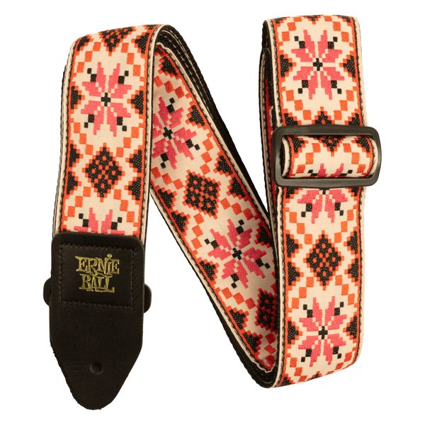 Ernie Ball Jacquard 2" Guitar Strap; Cinnamon Needlepoint design