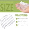 Plastic Bar Soap Holder Saver Tray Dish Self Draining Dishes Clear 