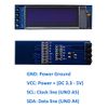 Haldzemo 0.91 Inch I2C IIC OLED Display Module 128X32 SSD1306 Compatible Arduino Raspberry Pi ESP32 (2 Pack, Blue)