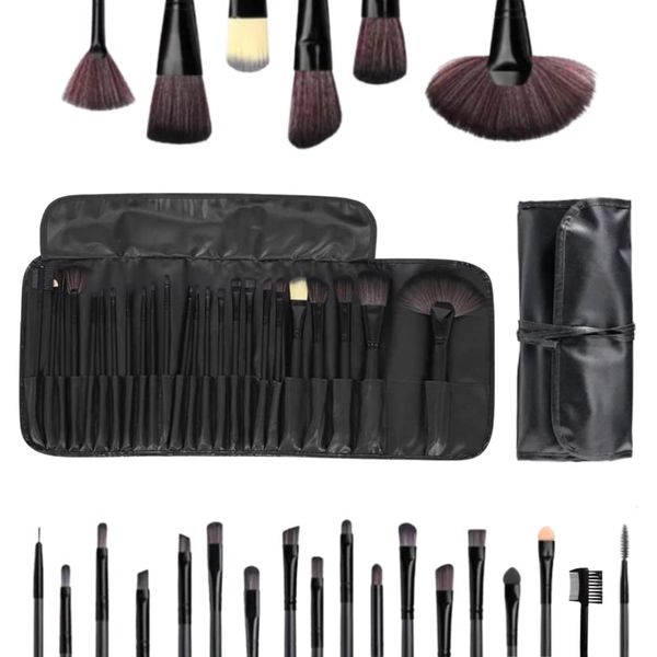 Generic 6P1F 24 makeup brushes, Acrylic