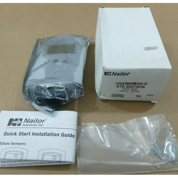 NAILOR STE-8001W36 WALL THERMOSTAT TEMPERATURE SENSOR WHITE