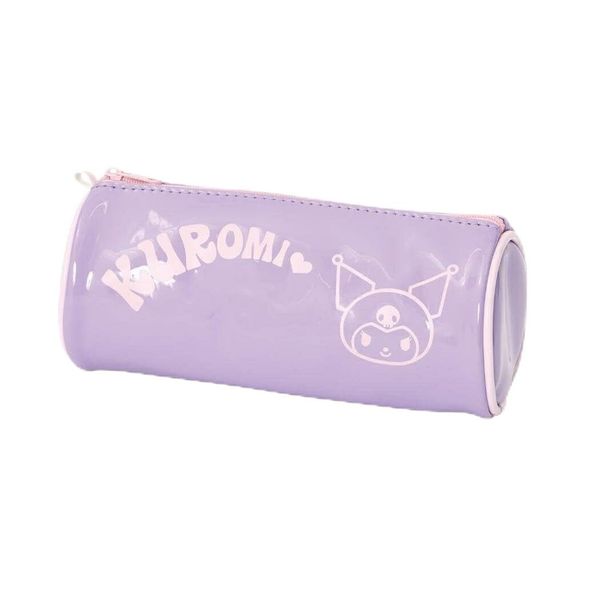 Chroi Enamel Round Tube Pencil Case Purple