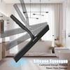 Window Wiper with Holder, Black, Shower Squeegee, Perfect for Shower, Window, Glass