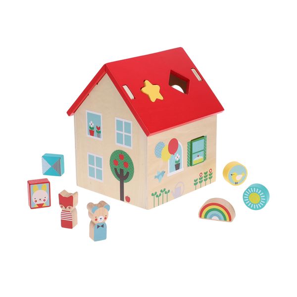 Petit Collage Shape Sorter Wooden Play Set